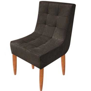 Imagem de Conjunto 2 Cadeiras Estofadas Sala De Jantar Camily Suede - B Home Dec