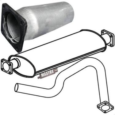 Imagem de Kit Descarga Tubos + Silencioso 17.210 2000... Motor Cummins - Genéric