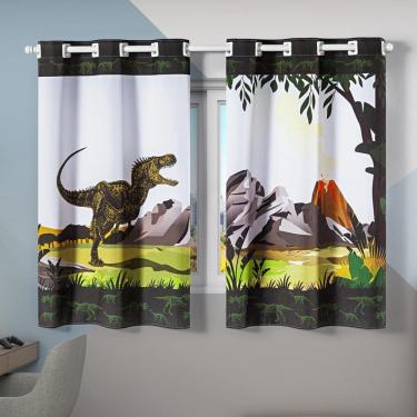 Imagem de Cortina Infantil Menino 2,00 Dinossauro Navio Quarto Dino 2