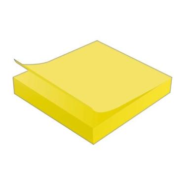Imagem de Bloco Adesivo Tili Notes 76x76mm 100 folhas Amarelo Neon - Tilibra, Ún
