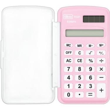 Imagem de Calculadora de Bolso 8 Dígitos Pequena TC21 Rosa - Tilibra, Único