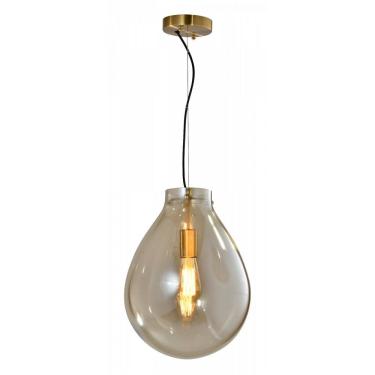 Imagem de Pendente De Vidro Caju Bella Iluminação Conhaque