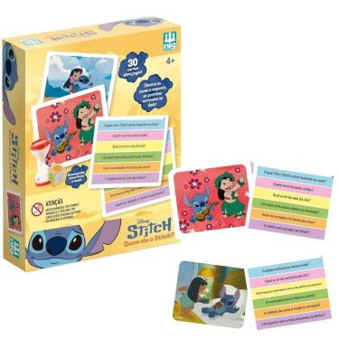 Imagem de Jogo Infantil Quem Viu o Stitch? 30 Cartas Pedagógicas - Nig Brinquedos