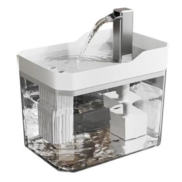 Imagem de Fonte de Agua para Gatos Bebedouro Automático Regulável Plástico Bivolt Pet (Branca)