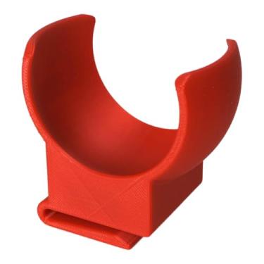 Imagem de harayaa Coletor de bolas de tênis, pode ser instalado em acessórios de raquete, pegador de bolas de golfe para tênis de padel ao ar livre, Vermelho