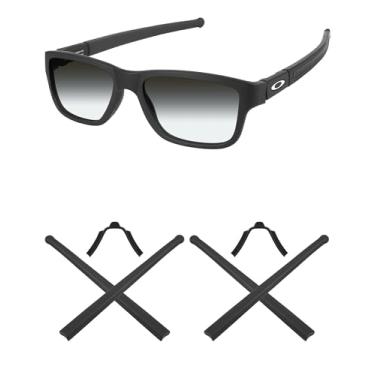 Imagem de Mryok 2 pares de kits de substituição de peças de nariz para Oakley Airdrop MNP OX8121 - preto e preto