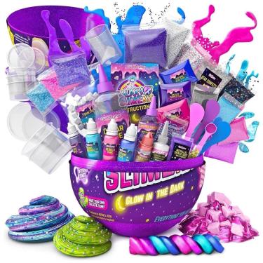 Imagem de Kit de Slime Galáxia que Brilha no Escuro com 41 Acessórios, para Crianças de 8 a 12 An...