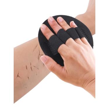 Imagem de 2 peças de ferramenta esfoliante profunda para esfoliação corporal, esponjas de banho de grão fino resistentes para melhor purificação da pele, massagem e esfoliação