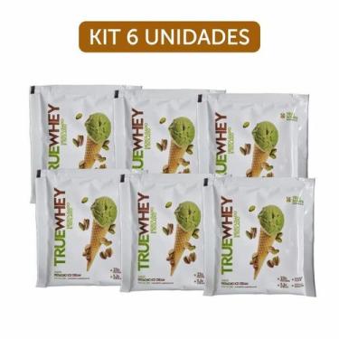 Imagem de Kit 6X: Proteína True Whey Pistachio Ice Cream Sachê True - True Sourc