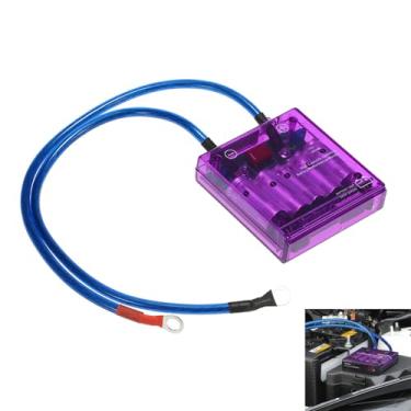 Imagem de aqxreight Estabilizador de Tensão Digital para Carro Universal 12V Regulador de Tensão Elétrica Retificador Com Cabos de Aterramento e Kit de Hardware de Montagem é Acelerador Direto óbvio Antes da