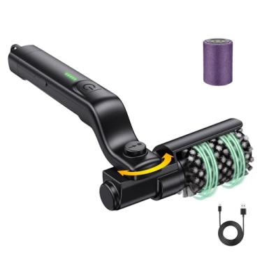 Imagem de Escova elétrica para churrasqueira, limpador rotativo para churrasqueira com cabeça de aço inoxidável 304, 3 velocidades e tempo de funcionamento de 90 minutos, cerdas anti-queda para limpeza profunda