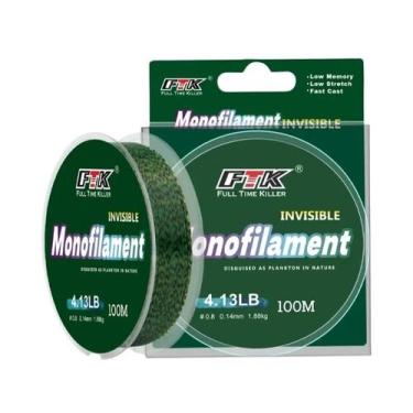 Imagem de Linha De Pesca Fluorocarbono Super Forte Invisível 100m 300m 500m Com 