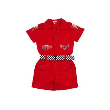 Imagem de Macacão Infantil Masculino Carros Fantasia Temática Festa Menino - PHO