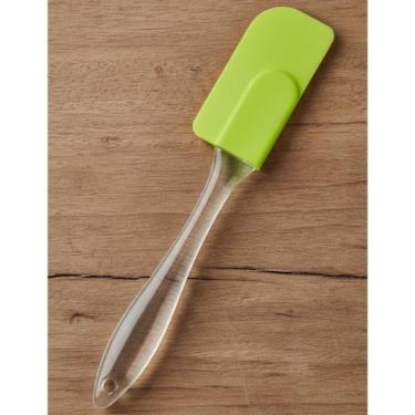 Imagem de Espátula de Silicone para Cozinha Cabo Acrílico Flexível C82 - JW SHOP