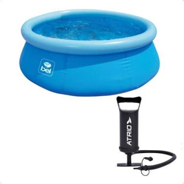 Imagem de COMP Kit Piscina Inflável Redonda 1.000 Litros PVC 1,68m x 51cm + Bomb