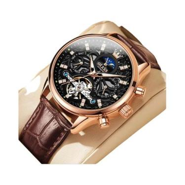 Imagem de Relógio Automático Mecânico Luminoso À Prova d'Água Masculino OLEVS 66