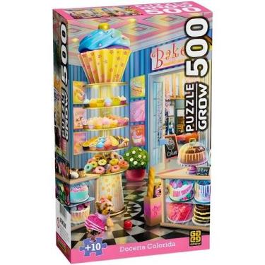 Imagem de Quebra Cabeça Puzzle 500 Peças Doceria Colorida Grow