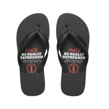 Imagem de Chinelo Coca Cola Live Since 1886 Masculino-Masculino