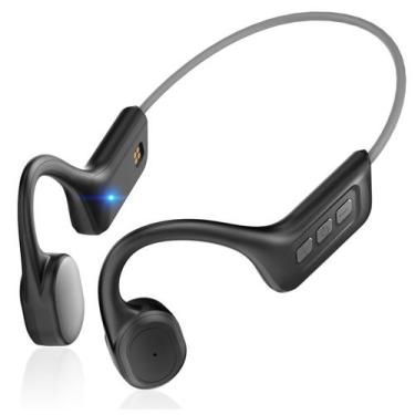 Imagem de Fones de ouvido de condução óssea genéricos Bluetooth 5.3 cinza - Marc