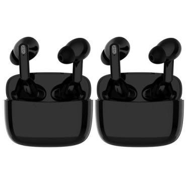 Imagem de Fones de ouvido tradutor Daruiy Lilyrhyme 114 idiomas pretos (2x) - Ma