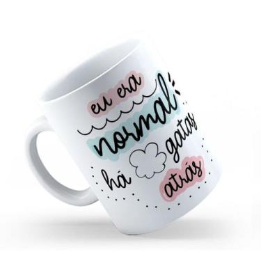 Imagem de Caneca de Cerâmica 325ml Personalizada Eu Era Normal - Mecolour