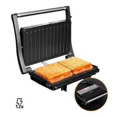 Imagem de Grill Sanduicheira 2 em 1 Elétrica 12v 100w Para motor Home - Climatiz