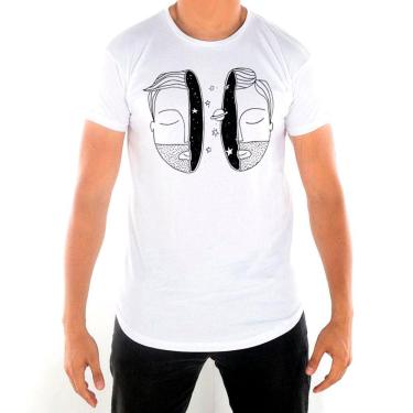 Imagem de Camiseta Masculina Longline Face Espacial