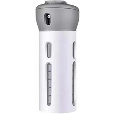 Imagem de Dispenser 4 em 1 Weemsbox Para Viagem Shampoo Sabonete Líquido Condicionador Kit 4x1 (Cinza)
