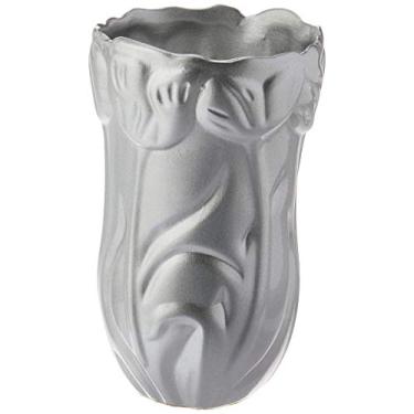 Imagem de Vaso Relevo Tulipa Pequeno Ceramicas Pegorin Prata