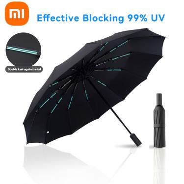 Imagem de Guarda-chuva dobrável automático Xiaomi-MIJIA  grande  negócios  sombra de luxo do sol e raios UV  à