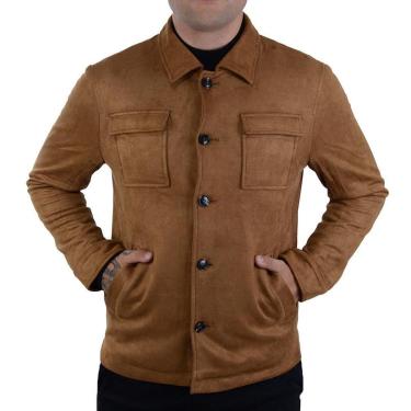 Imagem de Casaco Masculino Pellini Suede Castanho - PL2290-Masculino