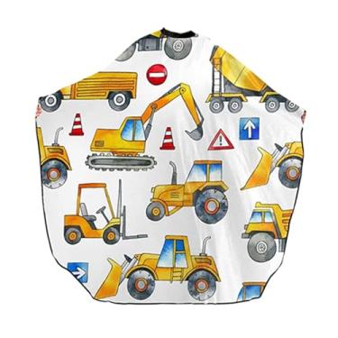 Imagem de shamjina Capa de barbeiro infantil, capa para corte de cabelo, durável, capa de barbeiro, decote ajustável, profissional para cabeleireiro, estilo D