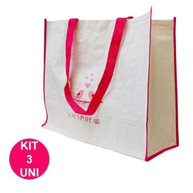 Imagem de Bolsa Ecobag Ecologica Dobravel  Reutilizavel Sacola de Ombro Retornav