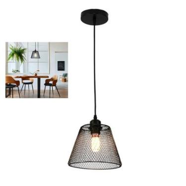 Imagem de Lustre Abajur Pendente Cupula Iluminaçao Casa Copa Quarto Sala Decoraç