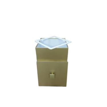Imagem de Lixeira Dourada 5 Lt Para Banheiro - Adéqua, Dourado