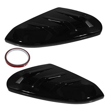 Imagem de X AUTOHAUX 1 par ABS preto para porta do carro lateral retrovisor acabamento para Honda 10ª geração Civic 2016-2021 acessórios exteriores