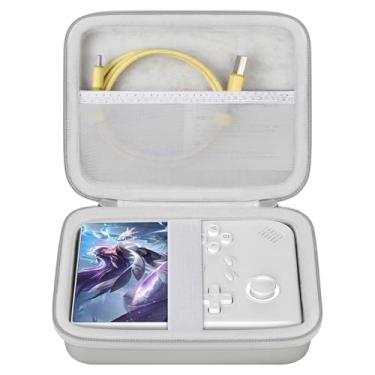 Imagem de RAIALL Carrying Case for Anbernic RG40XXV Retro Handheld Game Console, RG40XXV Video Game Holder with Mesh Pocket for Cable and Other Accessories, Grey