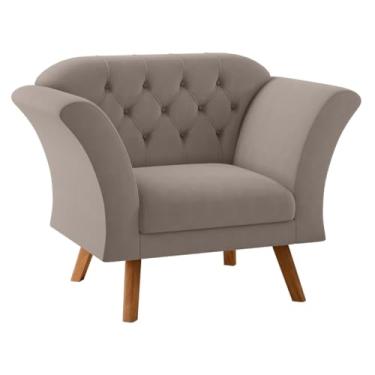 Imagem de Poltrona Decorativa Roseira Inca Sépia