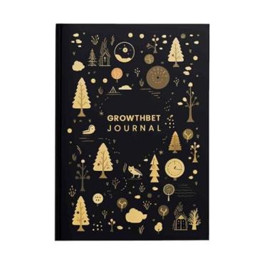 Imagem de GrowthBet Bullet Journal – Transforme seus objetivos em realidade | Feito à mão, sem data, com várias seções | Perfeito para produtividade, autocrescimento e bem-estar
