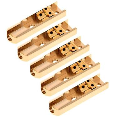 Imagem de Ponte Monorail Regulável Para Contra Baixo 5 Cordas Dourada - Thida