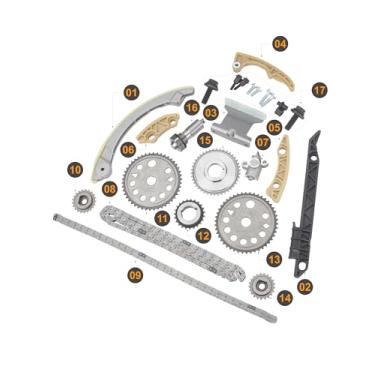 Imagem de SDELSOR Kit de corrente de sincronização do motor serve para Colbat Equinox HHR Malibu 2.0L 2.2L 2.4L, para LaCrosse Regal Verano, para Terrain para Pontiac-G5 G6, para Saturn-Aura Sky 2.4L