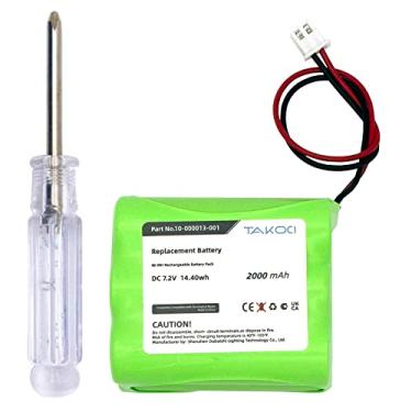 Imagem de Gikysuiz Pacote de bateria padrão Ni-MH 2GIG-BATT1 de 7,2 volts 2200mAh para sistema de alarme de painel de controle Go 2GIG