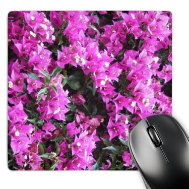 Imagem de 3dRose LLC Mouse pad 20,3 x 20,3 x 0,63 cm, flores rosa magenta bugainvillea roxo brilhante planta floral escalada (mp_164991_1)