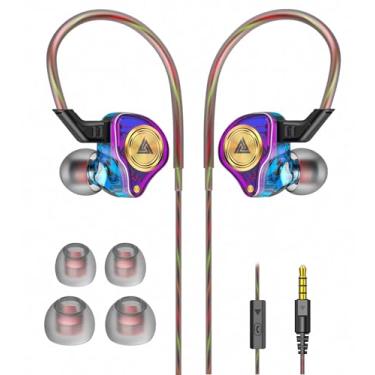 Imagem de Fones de ouvido esportivos com fio de 3,5 mm com microfone para laptop, PC, cancelamento de ruído, Hi-Fi, estéreo, fones de ouvido para estudantes escolares, para Switch MP3, Android, iPad, iPhone 6