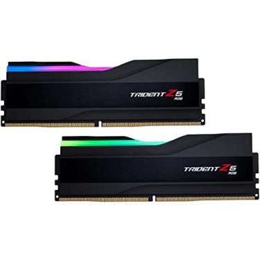 Imagem de G.SKILL Trident Z5 RGB Series (Intel XMP 3.0) DDR5 RAM 96GB (2x48GB) 6800MT/s CL34-46-46-108 1,35V Desktop Computer Memory UDIMM - Preto fosco (F5-6800J3446F48GX2-TZ5RK)