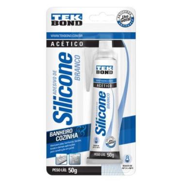 Imagem de Silicone Branco 50g Tekbond - Adesivo Selante para Construção Civil