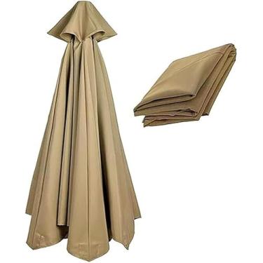 Imagem de 6 Costelas / 8 Costelas 270cm / 300cm Guarda-sol Pano, Dossel De Substituição Para Guarda-chuva De Pátio Guarda-chuva Ao Ar Livre Guarda-chuva De Mercado Guarda-chuva De J, Khaki, 2.7m/6-ribs