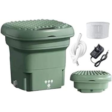 Imagem de Mini Máquina De Lavar Portátil Dobrável Máquina De Lavar Portátil Mini Máquina De Lavar Portátil Máquinas De Lavar Roupa Dobrável Para Lavar Roupa De Bebê Apartamen, Green