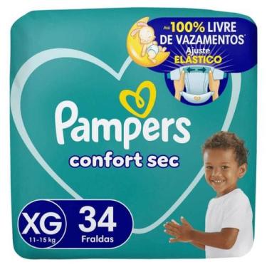 Imagem de Fralda Pampers Confortsec Mega XG 34 unidades