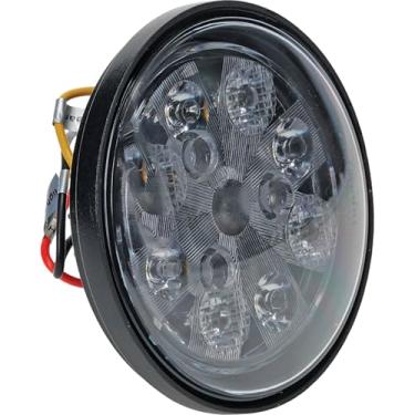Imagem de Tiger Lights TL3005 Luz de trabalho redonda selada LED 12 V compatível com/substituição para John Deere 1020, 1040, 1120, 1130, 1140, 1520, 1530, 1630, 1640 Luz off-road combo de inundação/ponto